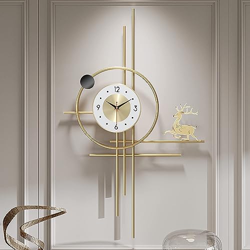 PSYCHE GOD Large Gold Wall Clock - Elegant and Decorative