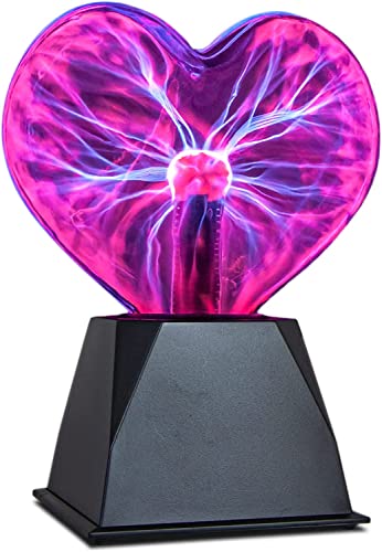 TradeOpia Plasma Ball 8" - Heart Shaped Static Electricity Lamp