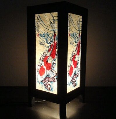 Vintage Asian Inspired Decorative Table Lamp