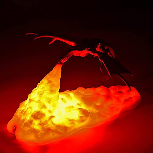 3D Printed Fire Dragon Lamp Light