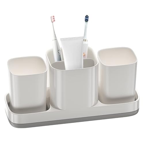 Bathroom Toothbrush Holder Organizer Set