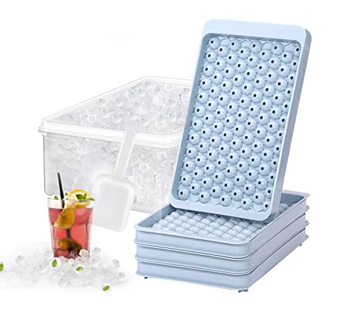 Mini Ice Cube Trays with Lid and Bin