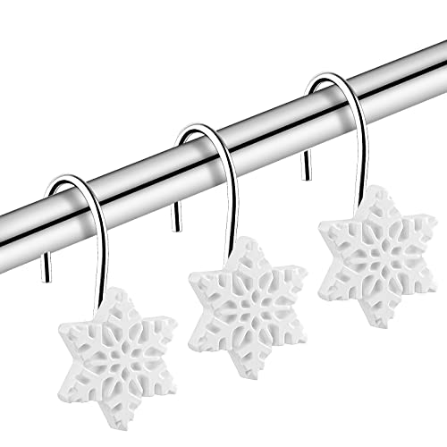 Snowflake Shower Curtain Hooks