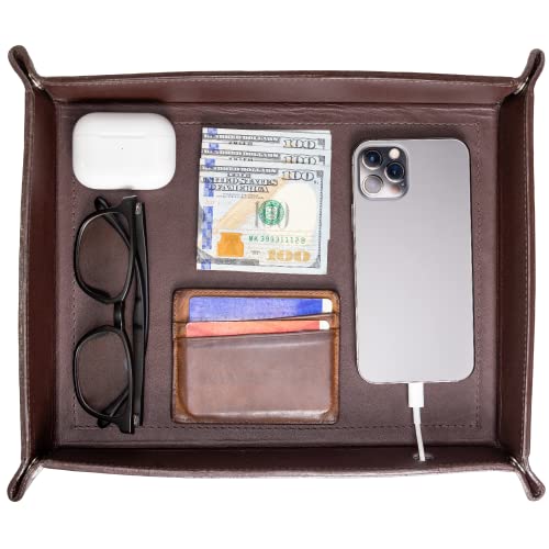 Leather Valet Tray for Men