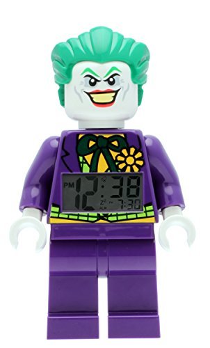 LEGO DC Universe Joker Minifigure Clock