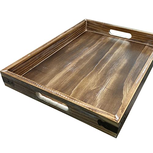 Rustic Serving Tray with Vintage Design
