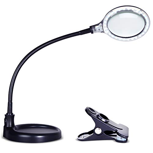 Brightech LightView Pro Flex Magnifying Desk Lamp