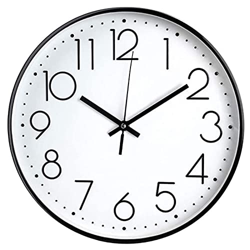 JUSTUP 8in Non-Ticking Wall Clock