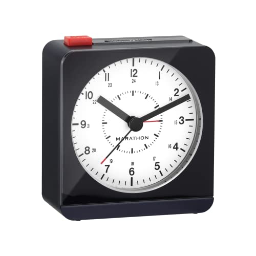 MARATHON Analog Desk Alarm Clock