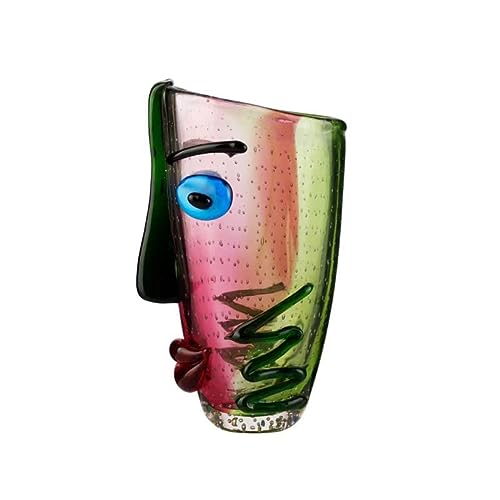 Hand Blown Murano Style Art Glass Vase