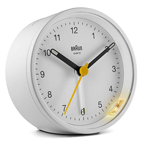 Classic Analogue Alarm Clock by Braun