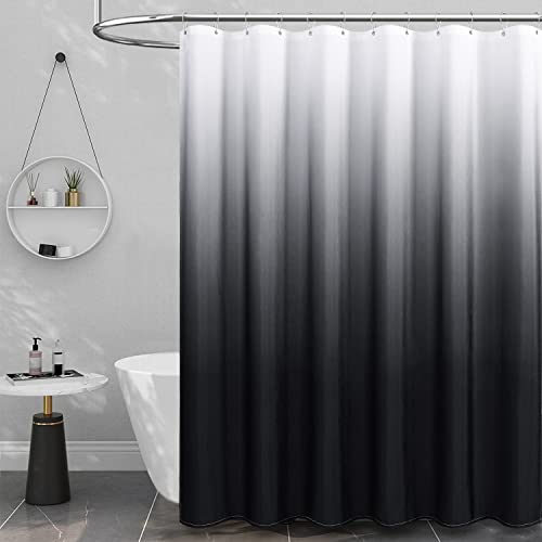 Black Ombre Shower Curtain