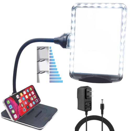 MagniPros 4X Magnifying Glass with LEDs and Stand
