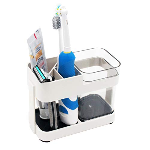 Funly Mee Toothbrush Holder with Bathroom Organizer