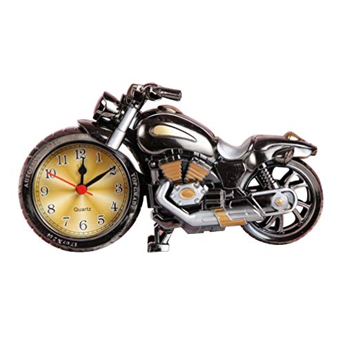 Vintage Motorcycle Desk Clock for Rustic Decor Gifts
