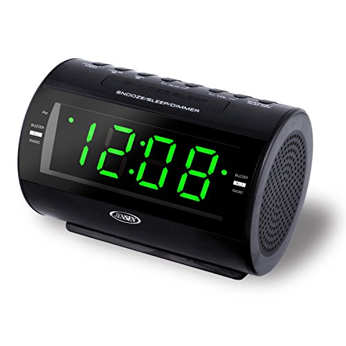 JENSEN JCR-210 Dual Alarm Clock Radio with Nature Sounds