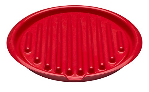 Zakwave Bacon Microwave Cooking Grill Tray - Red