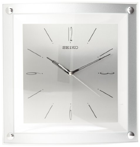 Seiko Silver-Tone Metallic Wall Clock