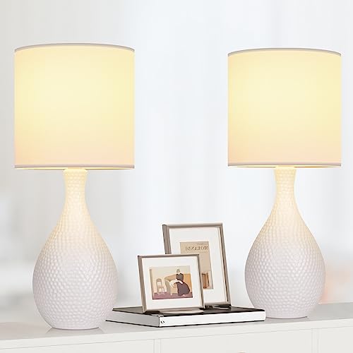 Modern White Lamps for Living Room End Table