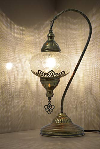 Exotic Charm: mozaist Turkish Lamp with Handmade Mosaic Design