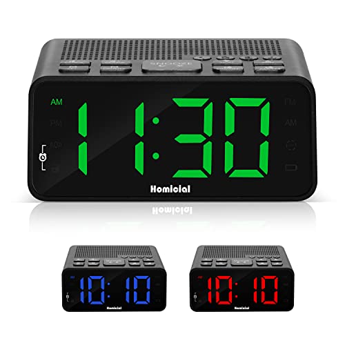 Digital Alarm Clock Radio with AM/FM Radio and Sleep Timer