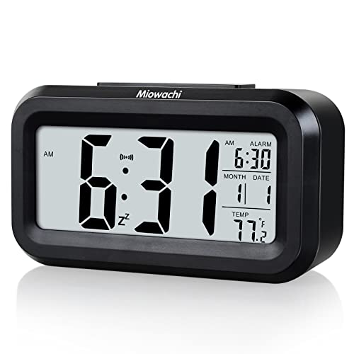 Miowachi Digital Alarm Clock for Bedrooms