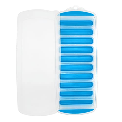 Bottle Ice Stick Tray with Removable Lid - Blue