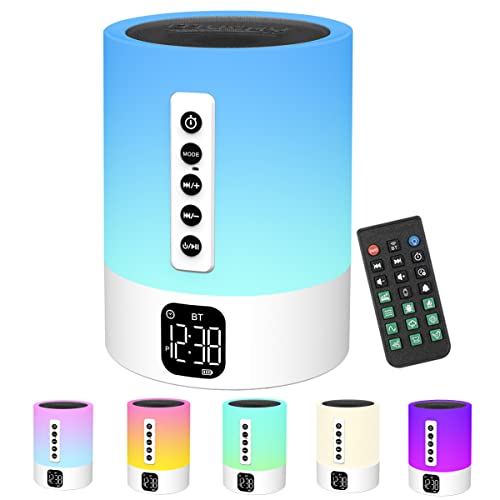 Bluetooth Speaker Alarm Clock with Night Light