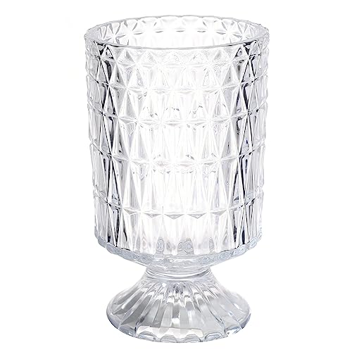 DECORSWITH Vintage Glass Vases for Flowers