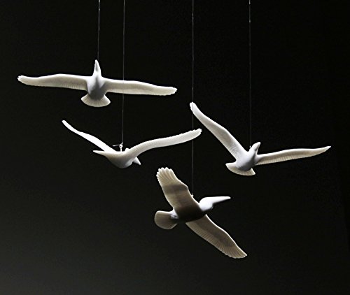 FOUR PELICAN MOBILE Sculpture - Graceful Beauty for Your Home