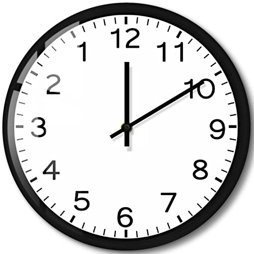 Timethink Modern Design Run Backwards Quiet Sweep Clock