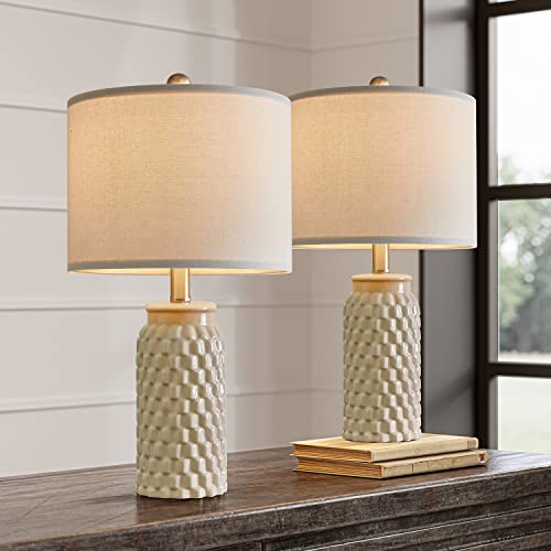 USumkky Ceramic Bedside Lamp Set