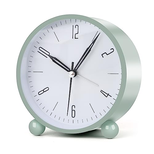 Simple Design Green Analog Alarm Clock