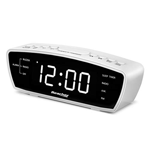 REACHER Simple Alarm Clock Radio