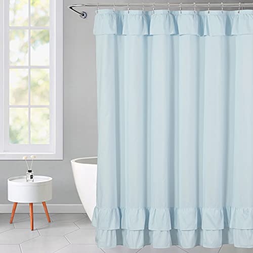 YOSTEV Ruffle Shower Curtain