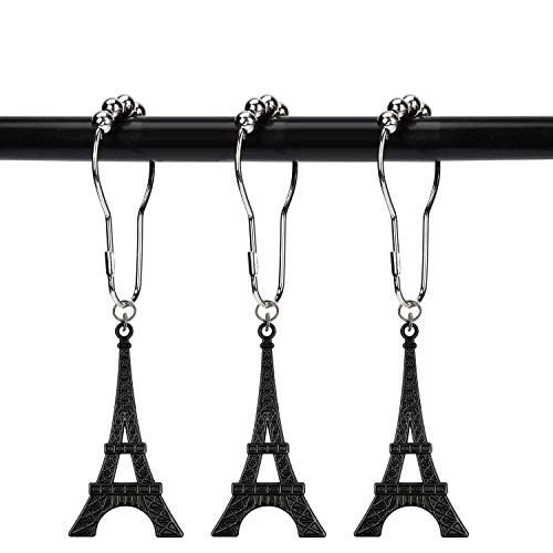 Eiffel Tower Shower Curtain Hooks