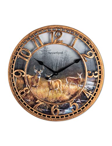 Farmhouse Plastic Deer Clock