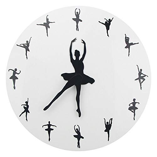 Ballerina Wall Clock Ballet Dancing Decor