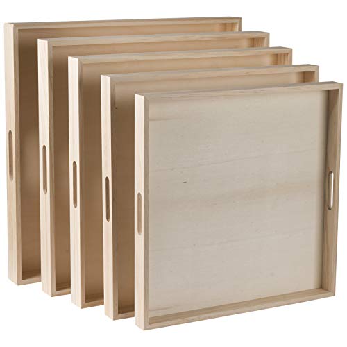 Wooden Square Trays for Serving