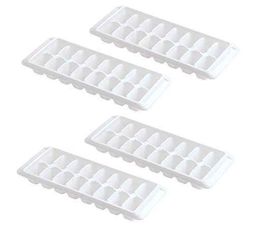 Kitch Easy Release Ice Cube Tray, 16 Cube Trays (Pack of 4)