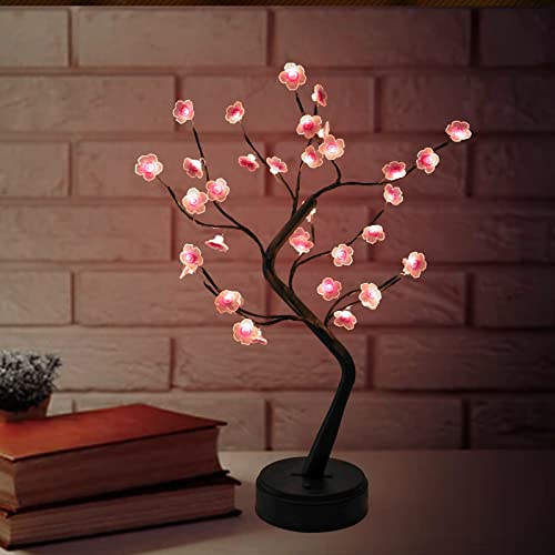 KOXHOX Cherry Blossom Tree Lamp
