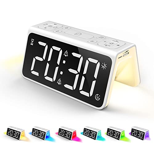 USB Charger Digital Alarm Clock
