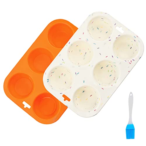 Haggt Silicone Muffin Pan - 6 Cup