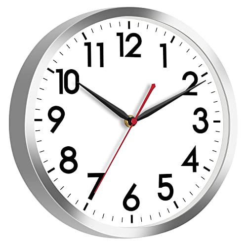 12 Inch Silent Wall Clocks Battery Operated Non Ticking