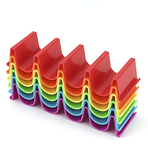 Colorful Taco Holder Stand Set of 6