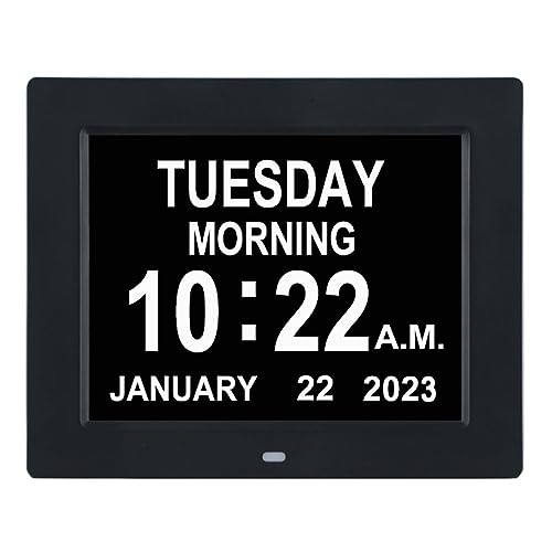 TMC New Clock with Day and Date for Elderly