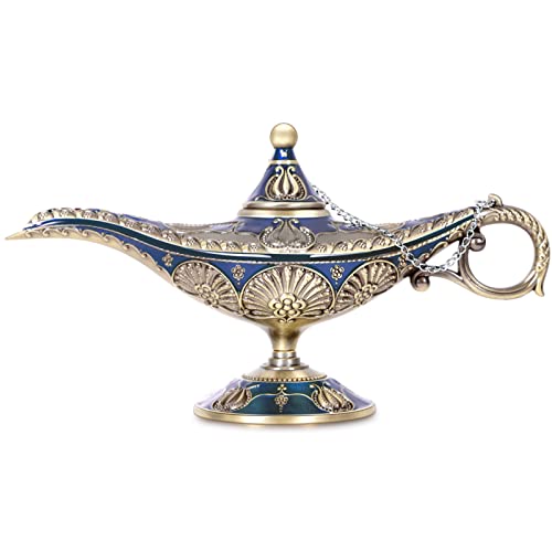Vintage Aladdin Lamp Genie Wishing Lamp Bronze