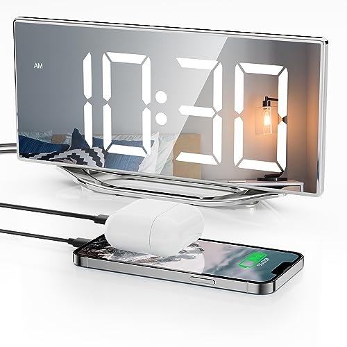 LED Mirror Alarm Clock