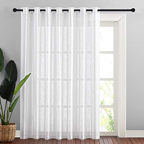 NICETOWN Linen-Like Patio Door Curtains