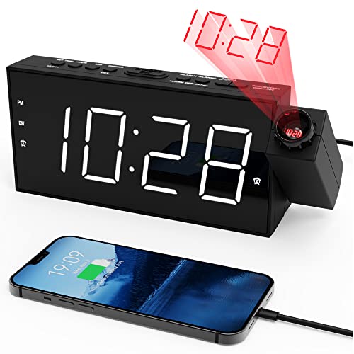 Projection Alarm Clock on Ceiling